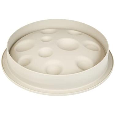 Imagem de Silikomart Molde de silicone Luna (lua), forma de cúpula flexível para bolo com tecnologia 3D e detalhes de cratera texturizada, forno, micro-ondas, freezer e lava-louças, 150 ml, feito na Itália