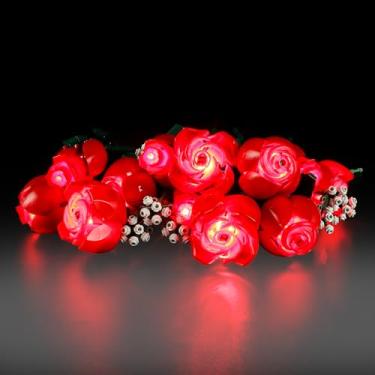 Imagem de Mililier Kit De Luz Led Para Lego 10328 Bouquet Of Roses Building Set, Compatível Com O Modelo De Blocos De Construção Lego 10328 (Não Inclui Conjunto De Blocos)