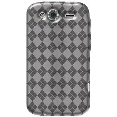 Imagem de Amzer AMZ93099 Luxe Argyle Capa de gel macio TPU de alto brilho para HTC Wildfire S CDMA-Skin - Embalagem de varejo - Transparente
