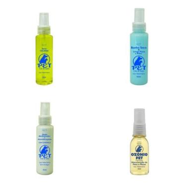 Imagem de Kit Banho Molhado e Seco + Óleo Ozônio Pet Cão/Gato 100ml - Lucy's