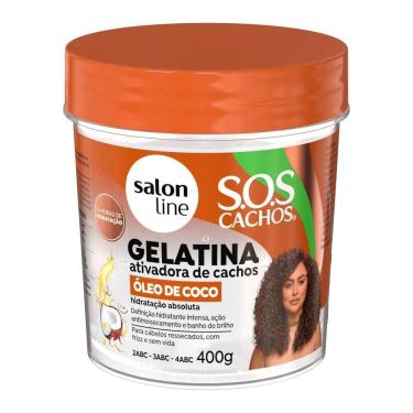 Imagem de Gelatina Capilar Salon Line SOS Cachos Óleo de Coco 400g