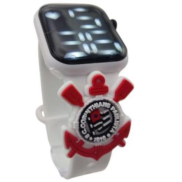 Imagem de Relógio Infantil Digital Poderoso Timão Corinthians-Branco - Smactudo