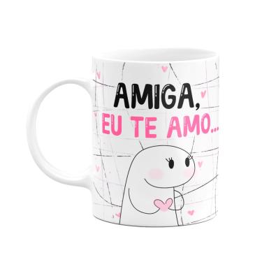 Imagem de Caneca Flork Amigas - Amiga eu te amo, mas as vezes...