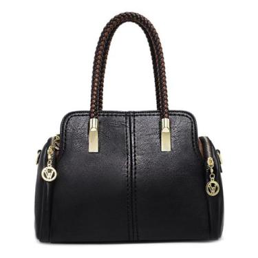 Imagem de Bolsa Baú Média Luxuosa De Mão Feminina Transversal De Ombro - NoBrand