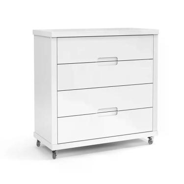 Imagem de Cômoda Infantil Tutto New 4 Gavetas Branco Soft - Matic Móveis Branco Soft