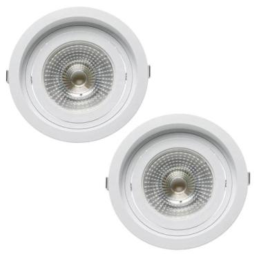 Imagem de 2 Spot Embutir Recuado Dirigível E27 Par30 Save Energy
