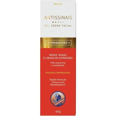 Imagem de Minancora Antissinais Gel Creme Facial 40g  Redução de Rugas e Linhas 