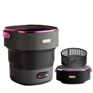Imagem de LVPETALIZE Máquina De Lavar Portátil, Roupa Íntima, Dobrável Com Capacidade 15L, Limpa Profundamente Roupas Íntimas Para Apartamentos, Camping, Viagens