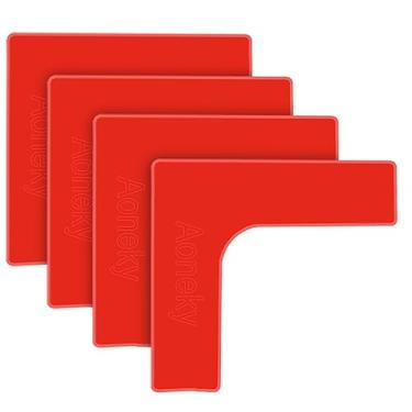 Imagem de Aoneky Kit de marcadores de linha de quadra de tênis portátil - Marcadores de borda de quadra de tênis para área externa - Conjunto de marcação de linhas