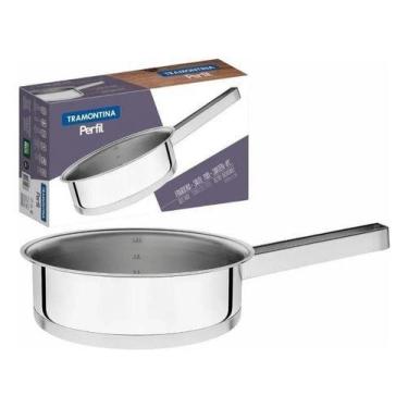 Imagem de Panela Tramontina Frigideira Funda Aço Inox Fundo Triplo - Napolestore