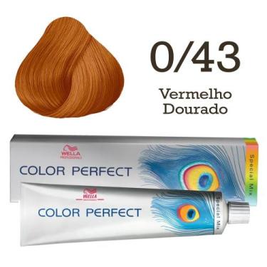 Imagem de Coloração Color Perfect 0/43 Vermelho Dourado  Wella - Wella Professio