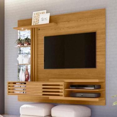 Imagem de Home Para TV Com Espelho e Prateleiras Cumaru - CASA H