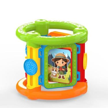 Imagem de Brinquedo Educativo Infantil Roda de Atividades Colorido - JXP Brink