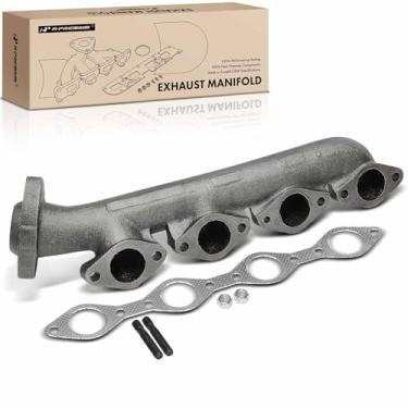 Imagem de A-Premium Kit de coletor de escape do motor do lado direito com juntas, porcas e parafusos [6,9L 7,3L] Compatível com Ford F-150, F-250, F-350, F-59 chassi comercial descascado, F-Super Duty, E-350