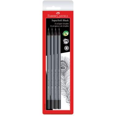 Imagem de Lápis preto Supersoft c/ 4 unid Faber-Castell