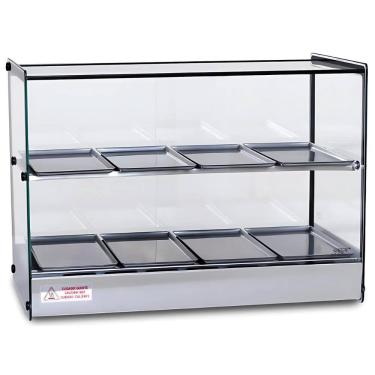 Imagem de Estufa Salgados Quente Dupla 8 Bandejas Com Termostato Aço Inox EVR Tita