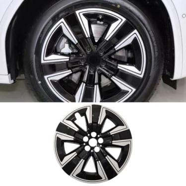 Imagem de Para iX3 2022-2024 Kit de corpo de tampa de cubo 4 peças tampa de roda automóvel pneu aro roda tampa tampa modificação parte (preto)