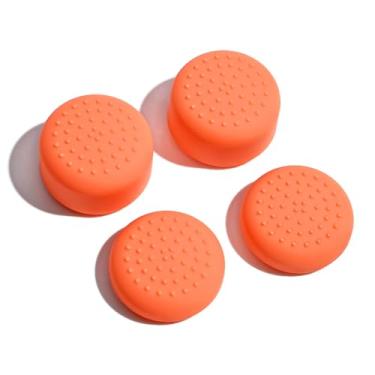 Imagem de DLseego Punhos de polegar projetados para Nintendo Switch 2 2025, silicone macio Joycon controle analógico capas protetoras antiderrapantes 4 peças botões Joy Con Joystick Caps, design ergonômico