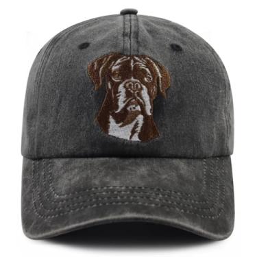 Imagem de Gomcdlwn Boné de beisebol para cães e mulheres, boné de beisebol bordado de algodão ajustável divertido, Preto, tamanho �nico
