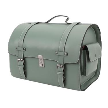 Imagem de Naroote Bolsa de Cauda de Motocicleta, Saco de Banco Traseiro de Motocicletas Espessadas de Ajuste Universal Com Trava de Combinação para Capacetes para Luvas (Verde claro)