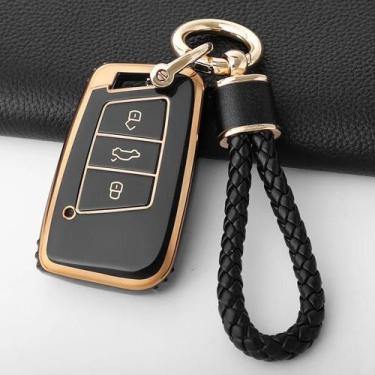 Imagem de VW Skoda Passat Tiguan Golf Kodiaq A7 Keyless TPU Capa Para Chave De C