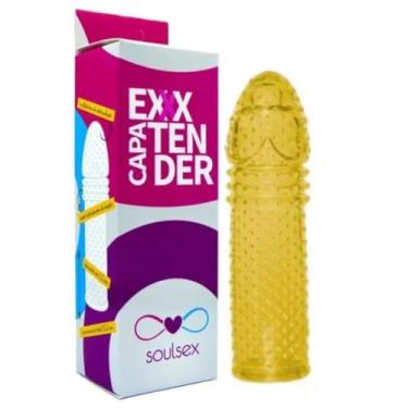 Imagem de Capa Peniana Extender Em Silcione 5 cm Acessório Erótico Extensora Peniana 0350 (AMARELO)