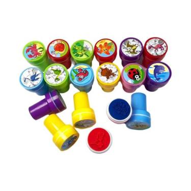 Imagem de Brinquedos De Carimbo Com Padrão De Selo, Formato Colorido, Variedade 