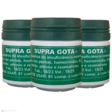 Imagem de Supra Gota Suplemento Natural 3 Potes - Natural Ervas