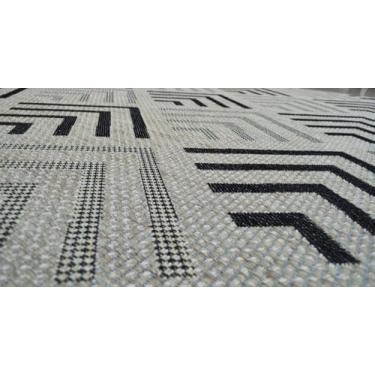 Imagem de Mega Tapete para sala Quadrado Natural Look Flecha B 215x215 cm