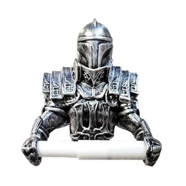 Imagem de WeiLaiKeQi Suporte para papel higiênico Knight, suporte para rolo de papel toalha de parede para banheiro e cozinha