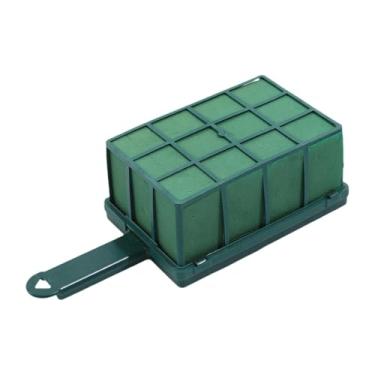 Imagem de KiBcsLic Gaiola de espuma floral Gaiola de flores Versátil Suprimentos para floristas Espuma floral faça você mesmo com suporte para festa Aniversário Noivado