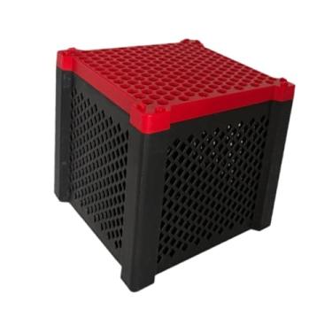 Imagem de IEUDNS Cubo purificador de água, filtro de carvão ativado, mídia oca, prático, filtro de cubo para aquário, para limpeza de cochos de aquário