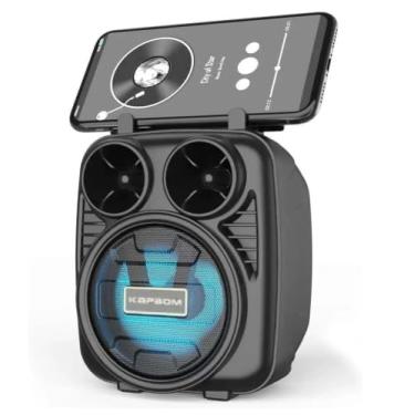 Imagem de Caixa de Som Bluetooth Portátil com alça LED KA8001