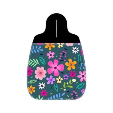Imagem de Kit Completo Lixeira de Carro Flores Colorido e verde - PoloCat Acessó
