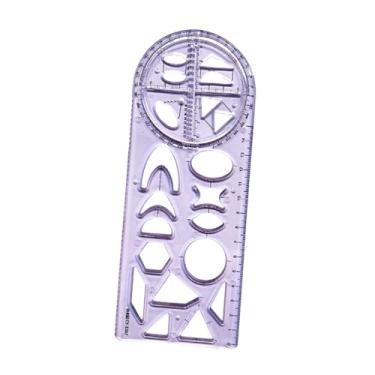 Imagem de Generic Régua Geométrica para Desenho de Moldes Réguas de Fôrmas Réguas de Medição para Desenho de Moldes para Escritório, Estilo C