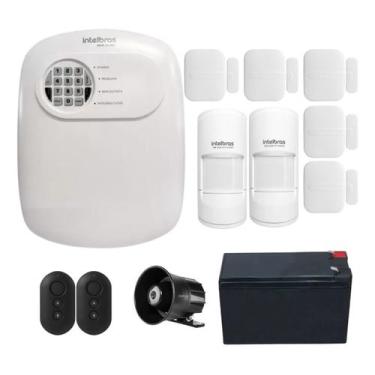 Imagem de Kit Alarme Sem Fio Intelbras ANM 24 NET com 7 Sensores e Pet Immunity