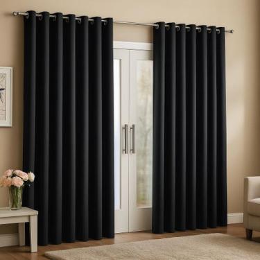 Imagem de Cortina Para Sala Ou Quarto Grande 3,00x2,50 metros Ideal Sala Quarto 