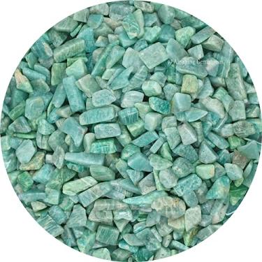 Imagem de Amazonite 400 g granel AAA A+ pedras preciosas roladas mini contas de cristal, não perfuradas sem furos, pedras de cura Wiccan para decoração de jardim doméstico, plantas, suculentas, cactos, joias e