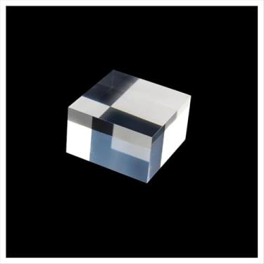 Imagem de Bloco De Exibição De Cubo Acrílico Transparente, Bloco De Exibição De Acrílico Cubo Transparente Sólido Figuras Reutilizáveis Blocos De Exibição Colecionáveis P, 4 * 4 * 3Cm