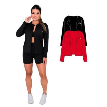 Imagem de Kit 2 Casacos Camisas Sem zíper com Proteção UV Feminino-Feminino