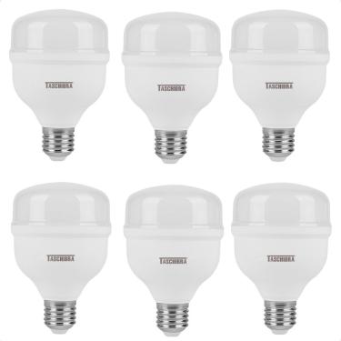 Imagem de Kit 6 Lâmpadas High Led Tkl 20w Taschibra E27 Bivolt 6500k Frio