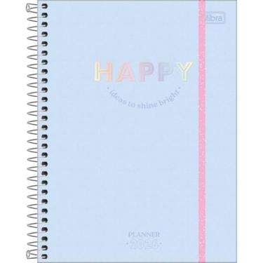 Imagem de Tilibra - Planner Espiral 17,7 x 24 cm Happy 90 G 2026 - Azul