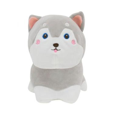 Imagem de Cachorro de pelúcia Shiba cinza - 19 cm - Fofy Toys