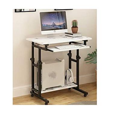 Imagem de P9IDEDFH Mesa de mesa de computador preguiçosa elevatória móvel mesa de cabeceira para casa cama de estudante quarto pequeno mesa pequena (cor: E) (A)