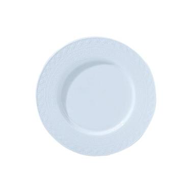 Imagem de Conjunto de pratos brancos puros domésticos de cerâmica personalidade -25,4 cm prato 1