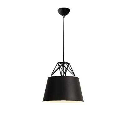 Imagem de CHENKUI Abajur colorido Macaron Lustres de metal semicircular industrial moderno luminária pendente luminária suspensa semi embutida lâmpada de teto E27 cabeça única, para sala de jantar quarto