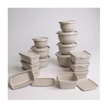 Imagem de Kit com 15 Potes Herméticos de Plasticos | SEM BPA