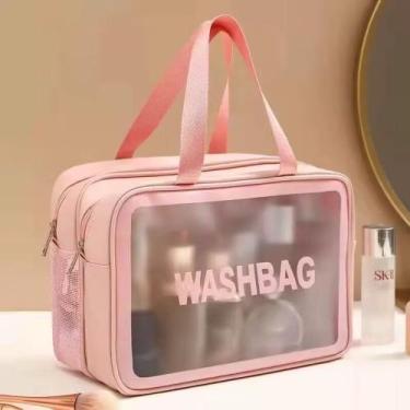 Imagem de Necessaire Organizadora com Alça Transparente  Cores Sortidas, Compact