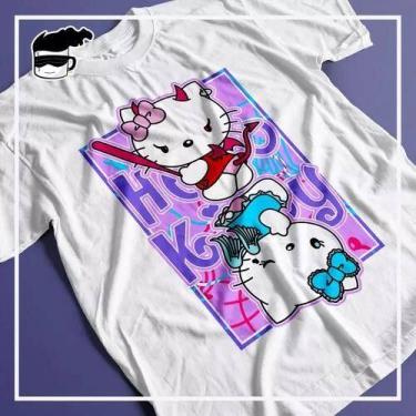 Imagem de Camiseta Hello Kitty - Anjinho Malvada, com Estilo Anime - Loja Dinka,