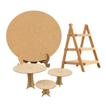 Imagem de Decoração de Mesa para Festa  Kit 5 Peças Prático e Charmoso - ANA DEC